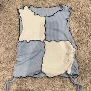 Shein Drawstring Side Color Block Tank